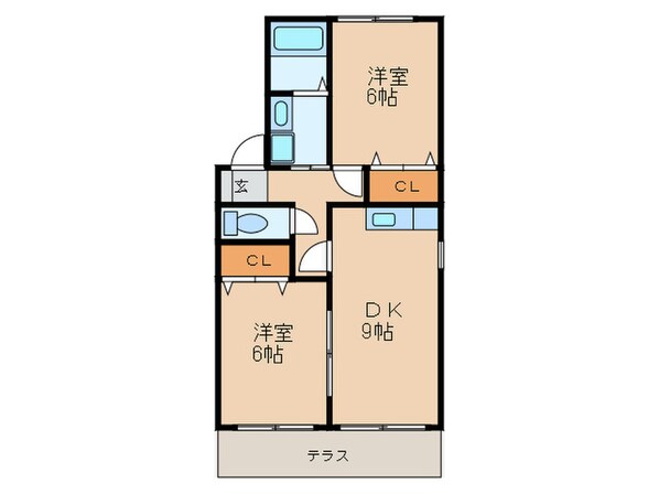 ルミエール南花畑の物件間取画像